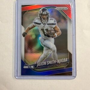 🔥Jaxon Smith-Njigba Panini Prizm Football Card - Blue/Red